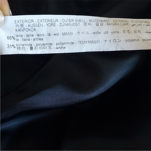 ZARA NWT light Gray Oversized Oversized Italian Manteco Wool Blend Coat XS - Picture 14 of 14